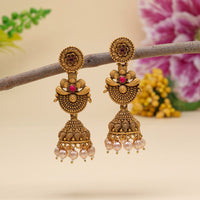 Thumbnail for rani color matte gold earrings (mge229rni)