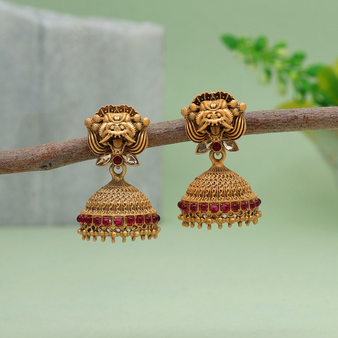 rani color matte gold earrings (mge232rni)