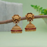 Thumbnail for rani color matte gold earrings (mge232rni)