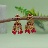 Thumbnail for rani color matte gold earrings (mge234rni)