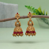 Thumbnail for rani color matte gold earrings (mge246rni)