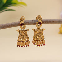 Thumbnail for rani color matte gold earrings (mge250rni)