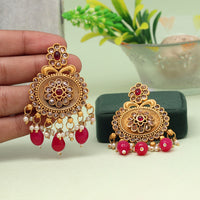 Thumbnail for rani color matte gold earrings (mge268rni)