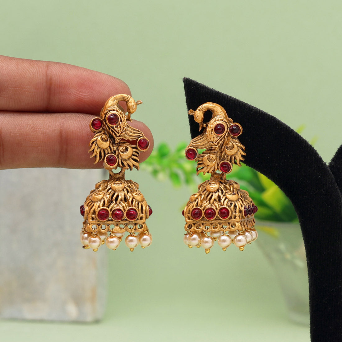 rani color matte gold earrings (mge269rni)