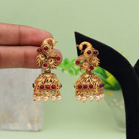 Thumbnail for rani color matte gold earrings (mge269rni)