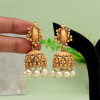 Thumbnail for gold color matte gold earrings (mge280gld)
