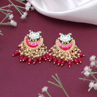 Thumbnail for rani color meenakari earrings (mke1919rni)