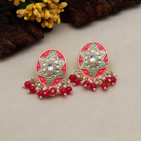 Thumbnail for rani color mint meena earrings (mnte457rni)
