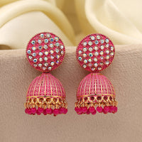 Thumbnail for rani color mint meena earrings (mnte470rni)