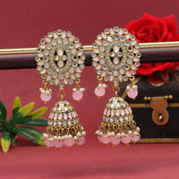 Thumbnail for pink color mirror earrings (mre126pnk)