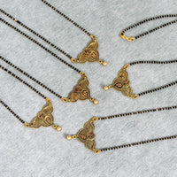 Thumbnail for gold color 5 piece of mangalsutra combo (ms148cmb)