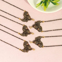 Thumbnail for gold color 5 piece of mangalsutra combo (ms160cmb)