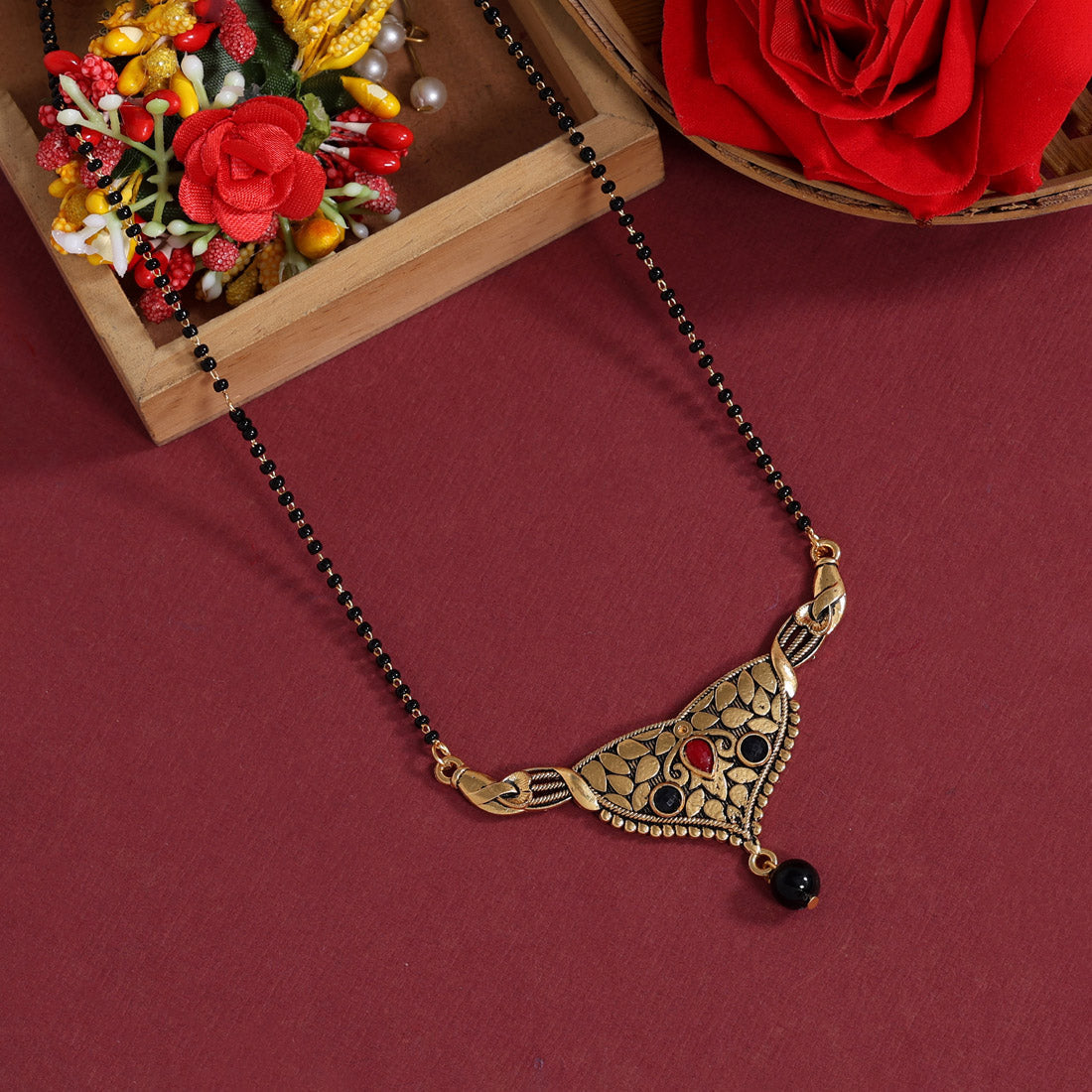 black color mangalsutra (ms293blk)