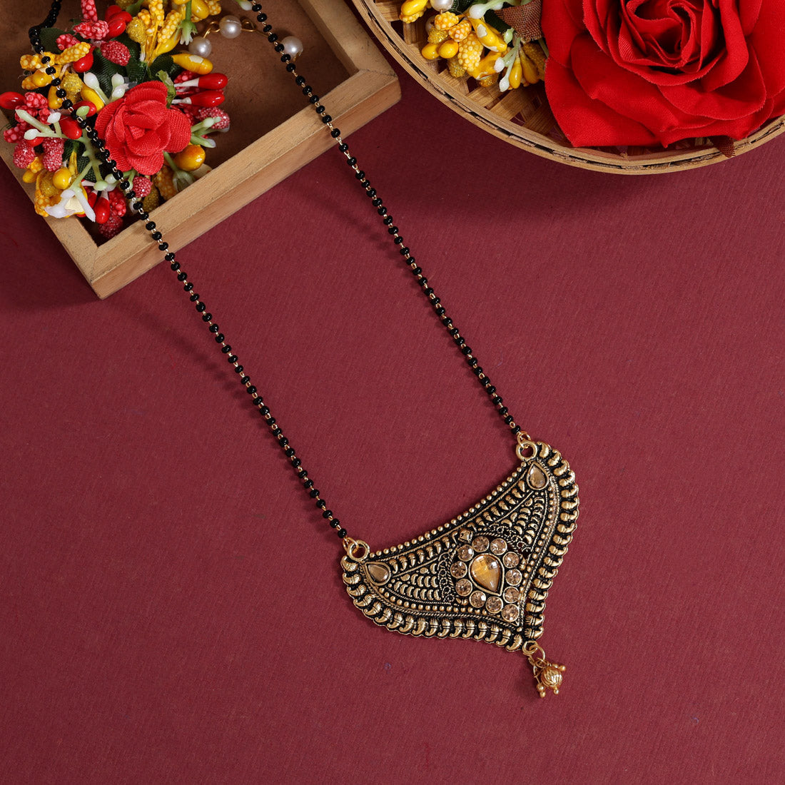gold color mangalsutra (ms294gld)