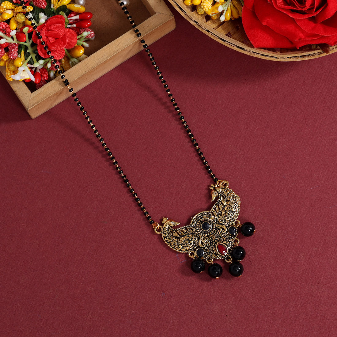 black color mangalsutra (ms297blk)