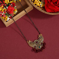 Thumbnail for maroon & green color mangalsutra (ms297mg)
