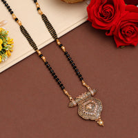 Thumbnail for white color long mangalsutra (ms322wht)